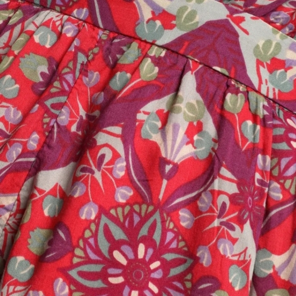 Free People Coral Tides Romper Sz Medium Hollyhock Combo NWOT - Picture 4 of 11